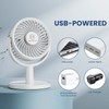 4 Speeds Strong Desk Fan with Elegant Apperance, Personal Portable