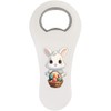 'Easter Bunny with Easter Basket Kawaii Style' Bottle Opener Fridge