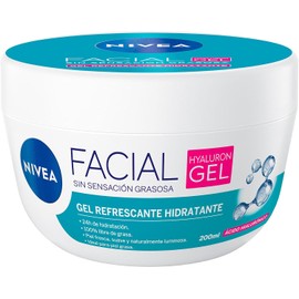 NIVEA Gel Facial Refrescante Cuidado Facial (200 ml) con Ácido Hialurónico Efecto Mate, 24 horas de humectación para un piel fresca, suave y luminosa, ideal para piel grasa