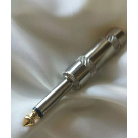 Unbranded 6.35mm 1/4" Male Mono Gold-Tip (1) High Quality Guitar, Audio, speaker Long Plug