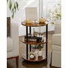 RISWER Round Side Table Living Room - Small Accent Table