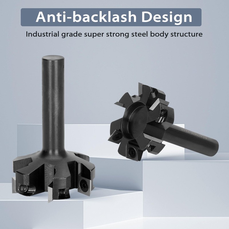 Virego CNC Spoilboard Surfacing Router Bit, 1/2" Shank 2" Cutting