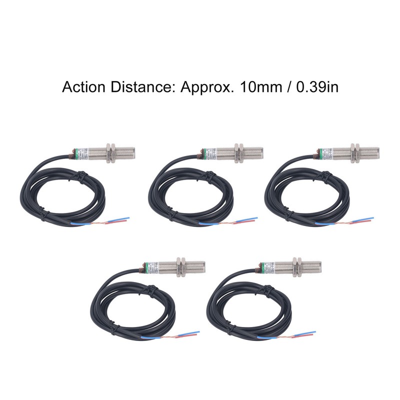 5Pcs Proximity Switch IP65 Waterproof Non Contact 2 Wire Normally