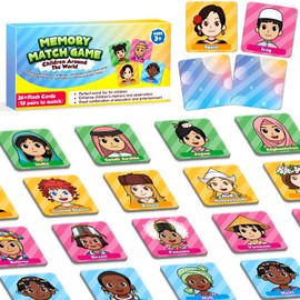 Aizweb Match Game,Memory Game,Toddler Card Games for Kids Ages 3 4 5 6,Flash Cards for Preschool Kindergarten Learning Activities,Educational Toys Homechool Supplies