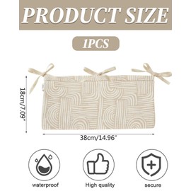 KGDUYC 1 x Baby Bed Organiser, Baby Nursery Organiser, Nursery Hanging Bed Organiser, Bed Bag, Toy Bag, Organiser Side Cot Baby, Hanging on Crib or Changing Table, Baby Bed