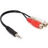 3.5mm stereo jack to 2 RCA Phono Sockets length 20cm