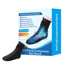 Ice Gel Foot and Ankle – Reusable Ice Bag Hot and Cold – Ice Pack Recovery and Rehabilitation – Perfect Adhesion to the Body (Foot)