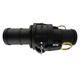 Camlock high Output Hose Fittings Type C+E kit, Joins layflat Hose,Ideal for use with Dirty Water/Drainage Pumps,Tough Long Lasting Polypropylene (1/2 Barb)