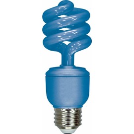 GE Lighting 78960 Energy Smart CFL Party Light 13-Watt Blue T3 Spiral Light