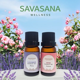 Savasana Aroma Lavender Essential Oil Base 30ml, Rose / 사바사나 아로마 라벤더 에센셜 오일 베이스 30ml, 로즈