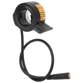 Ebike Thumb Throttle with Wrench, Waterproof Stable Speed Control Finger Throttle Accelerator for Mid Mounted Motor