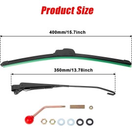 OFIG UTV Wiper Kit Hand Operated Manual Windshield Compatible with...