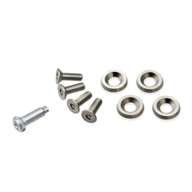 Carmate LS422 Car License Plate Security Bolt Flat 2 Silver