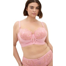 City Chic Women's Plus Size Bra - Alexis Contour Longline, Vintage Rose, (36) GG