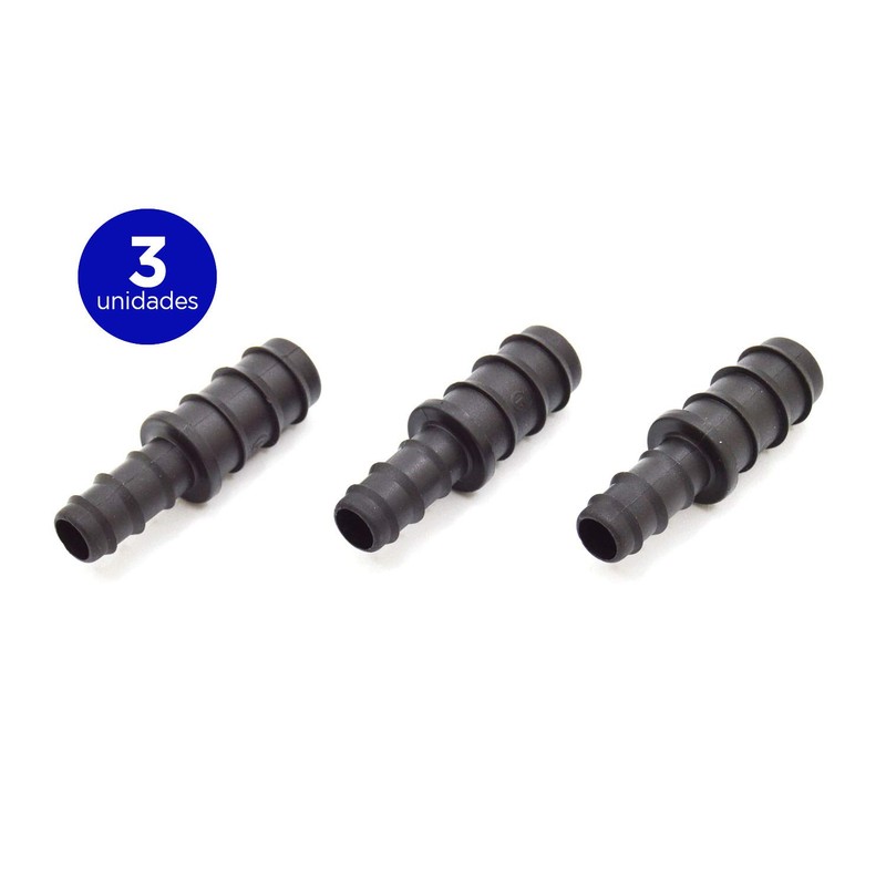 S&M 3 x Reducing Sleeve 16mm x 12mm Black 540363
