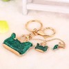 Walfront 3D Bag and Shoe Sets Key Chain, Rhinestone Crystal