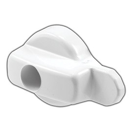 White Hinged Screen Door Latch for Andersen Doors