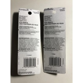 COVERGIRL Lot of 2 CoverGirl Perfect Blend Eye Pencil # 110 Black Brown  & #105 charcoal