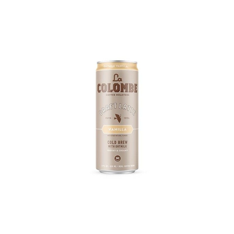La Colombe Vanilla Draft Latte with Oatmilk, 11 Fl. Oz.,
