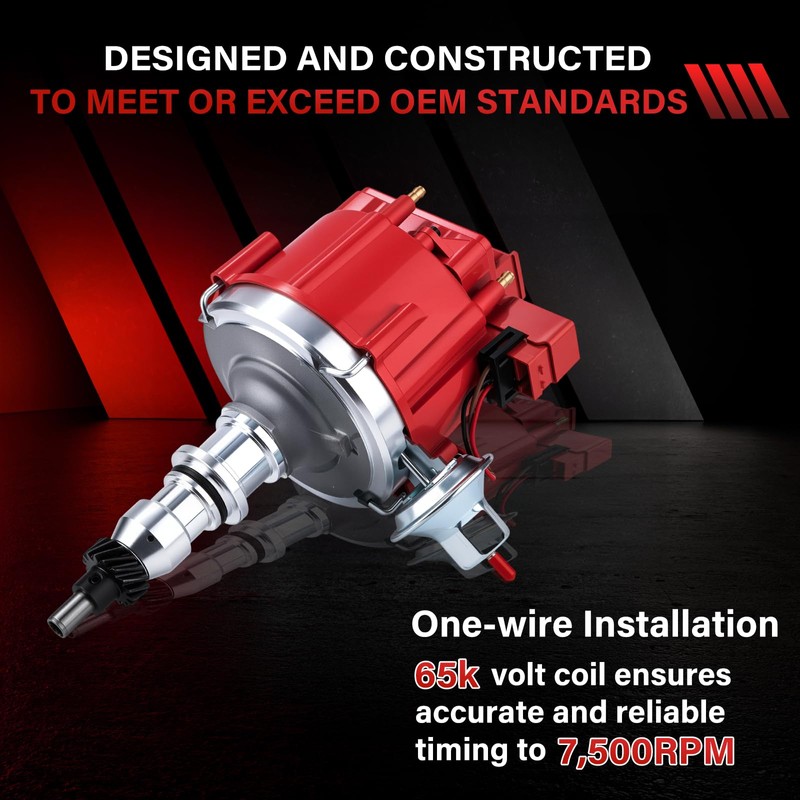 LaMulaAuto HEI Ignition Distributor LaMulaAuto Compatible with Ford 240 300