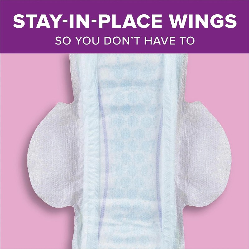 Poise Ultra Thin Incontinence Pads with Wings & Postpartum Incontinence