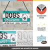 Nostalgic Art 28015 Paw Sign Dogs Welcome Sign 10 x