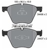 Textar 2443601 Brake Pad Set, disc brake