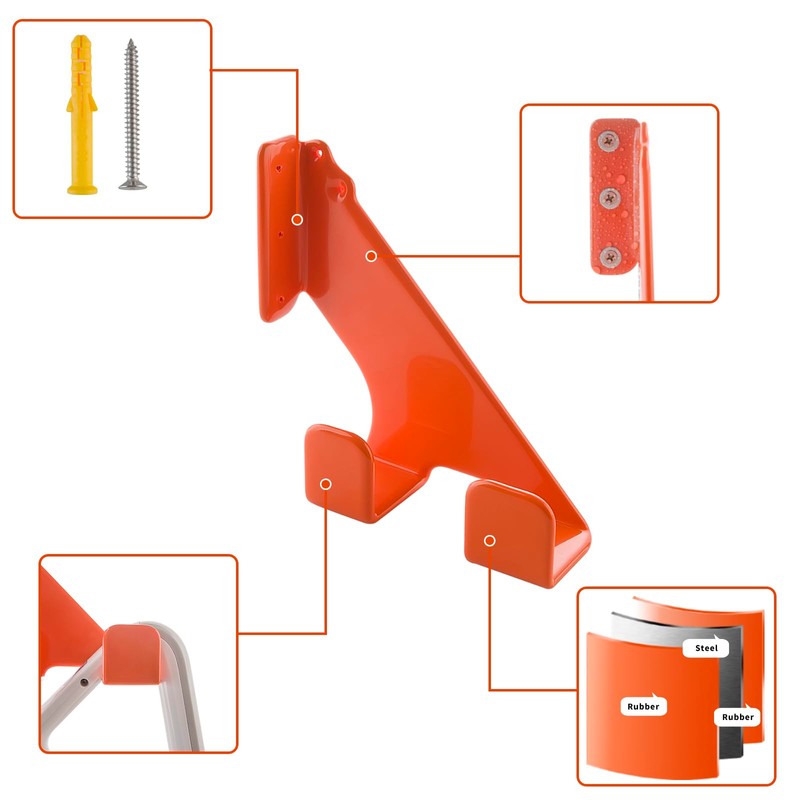 Chainsaw Holder, Chainsaw Hanger Wall Mount, Rust-Resistant Tool Hangers, Heavy-Duty