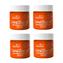 La Riche Directions Semi-Permanent Hair Colour 100ml Tin 4 Pack (Fluorescent Orange)