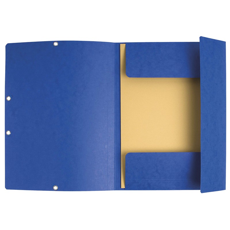 Exacompta 55302E Portfolio Folder with Elastic Band and 3 Flaps