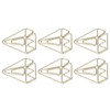 100pcs Metallic Paper Clips Golden Electroplating Process Anti Rust Paper