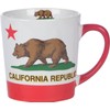 California Republic Ceramic Mug With Inside Print