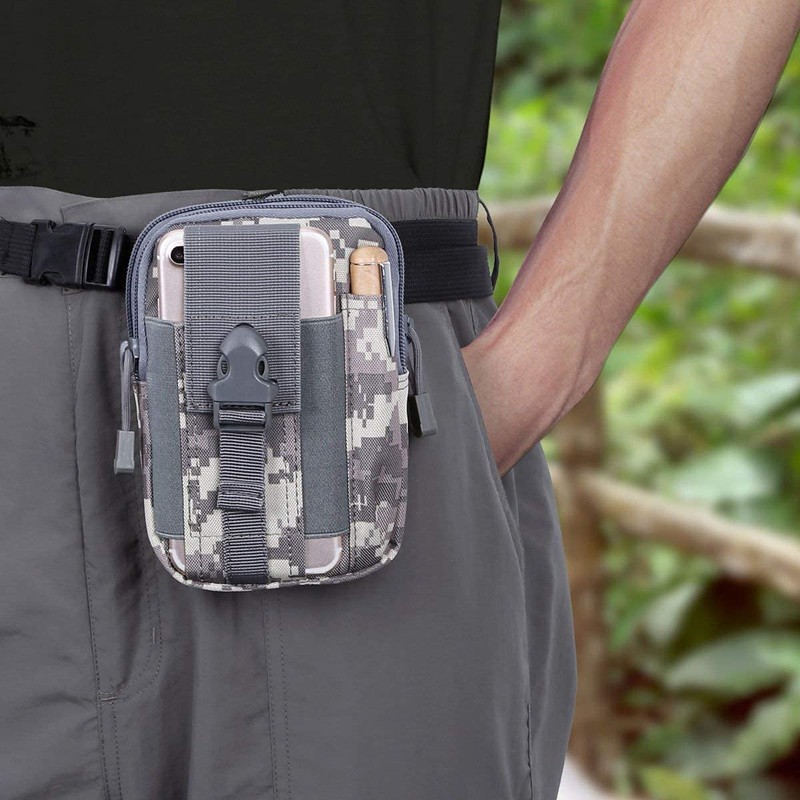 Y8HM Small Nylon Fabric Hiking Waist Packs, Multi-Purpose Poly Tool