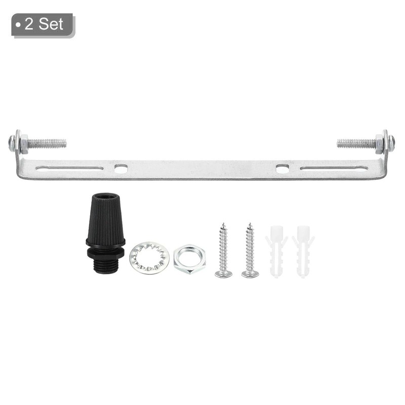 TOP-VIGOR 2Sets Light Fixture Ceiling Bracket, 175x18x16mm Ceiling Light Plate