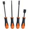 Socpuro Gasket Scraper Set, 4-Piece, 1/4",1/2", 31/32", Rust, Residue and