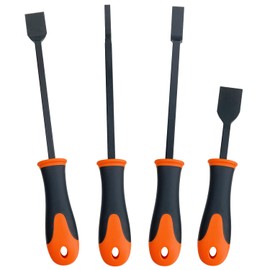 Socpuro Gasket Scraper Set, 4-Piece, 1/4",1/2", 31/32", Rust, Residue and Buildup Cleaning Blade Scraper Tool, 11 13/16" Extended Reach Handle