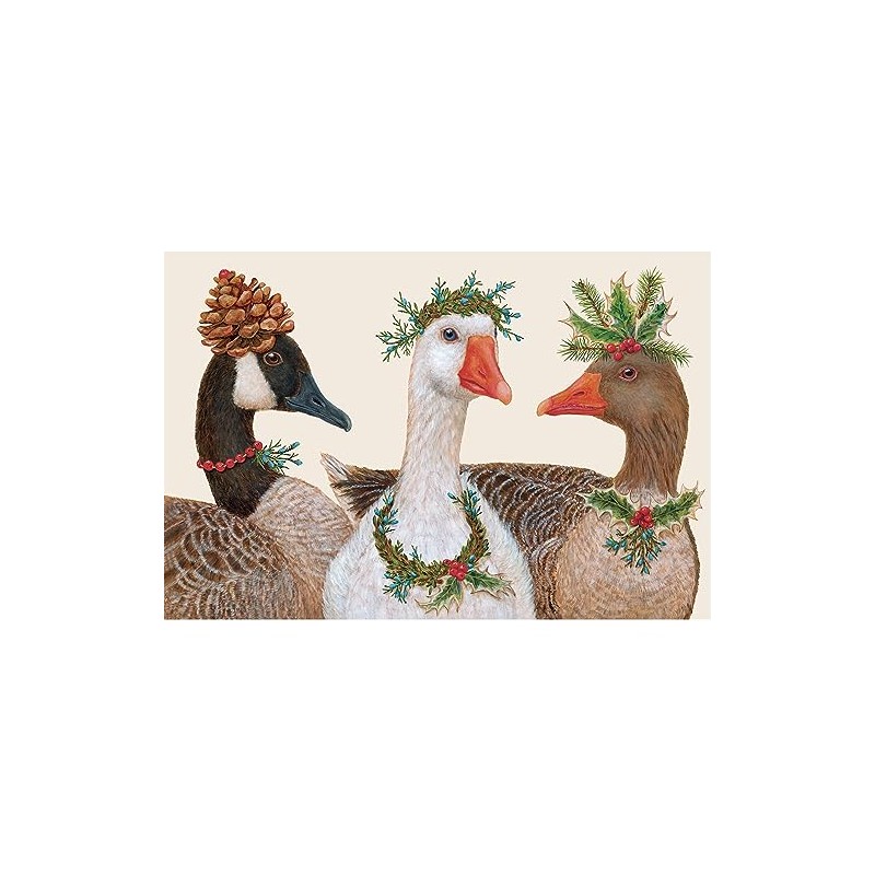 Hester and Cook Geese Paper Placemats for Dining Table -