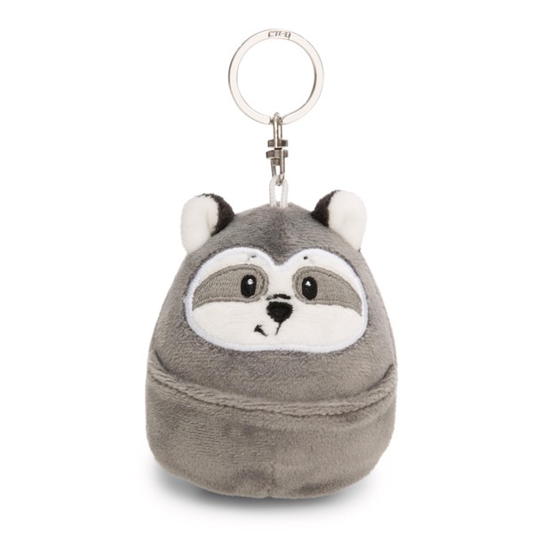 NICI 61759 Chill Raccoon Keyring 8 cm Grey Plush Companion