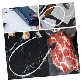 JECOMPRIS Pack of 2 Vacuum Packaging Machine Vacuum Sealer Vacuum Sealer Hose Replacement Vacuum Tube Vacuum Sealer Adapter Kitchen Vacuum Attachment Set Accessories Connection Hose