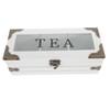 Ipetboom Wooden Tea Bag Organizer with Lid Multi Compartment Storage