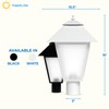 KastLite Outdoor Post Light Fixture, Fits 3" Lamp Post Outdoor