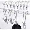 304 Stainless Steel Metal Long Tail Clip with Hooks Clothes