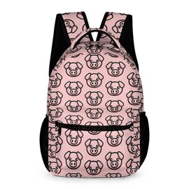 Pig School Backpack, 16 Inch Cool Pig Themed Bookbag for Kids Girls Boys, Personality School Backpack for Students Children, Lightweight, Large Capacity