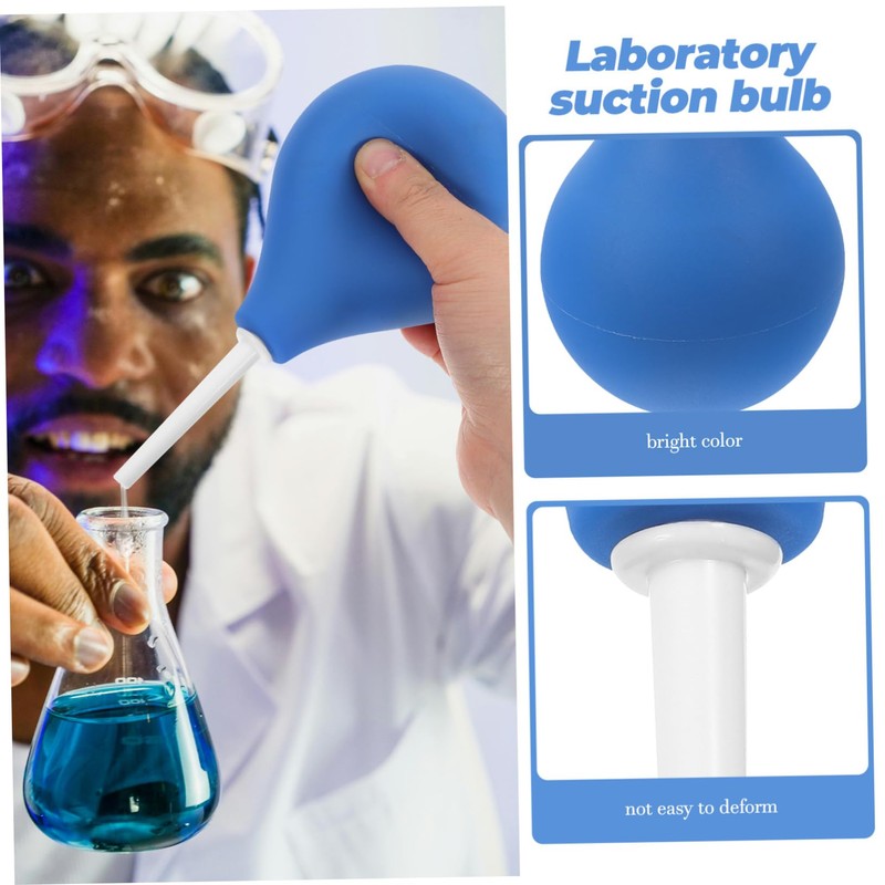 Healifty Suction Bulb Hand Squeeze Bulb Laboratory Device for Lab