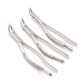 OdontoMed2011 Set Of 3 Dental Extracting Forceps #151 Dental Extraction Instruments ODM
