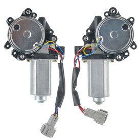 A-Premium Front Left and Right Power Window Lift Motor Compatible with Nissan Armada 2005-2015, Titan 2004-2019, Titan XD & Infiniti QX56, Driver and Passenger, with Anti-Clip Function, 2-PC Set