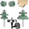 LEATBUY 1/4-Inch Shank Tongue and Groove Flooring Router Bit Set