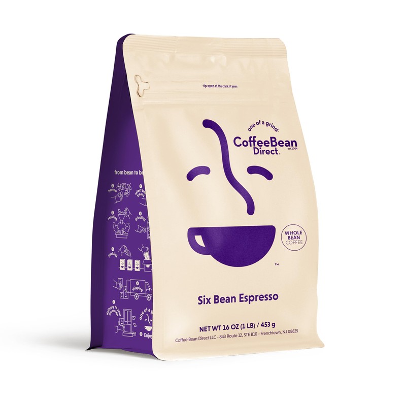 Coffee Bean Direct Six Bean Espresso, Whole Bean Coffee, Perfect