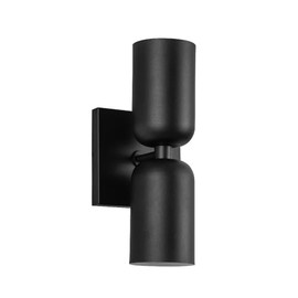 Kuzco Lighting WS57712-BK Nola Wall Sconce, 2-Light 4 Total Watts, Black