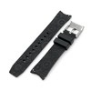 MiLTAT 20mm Wheels Resilient Curved End FKM Rubber Watch Strap